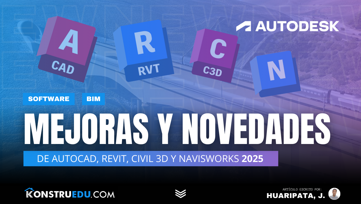 Mejoras y Novedades de AutoCAD, Revit, Civil 3D y Navisworks 2025